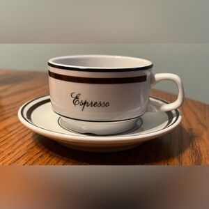 Vintage Espresso cups and saucers (5) by Lubiana